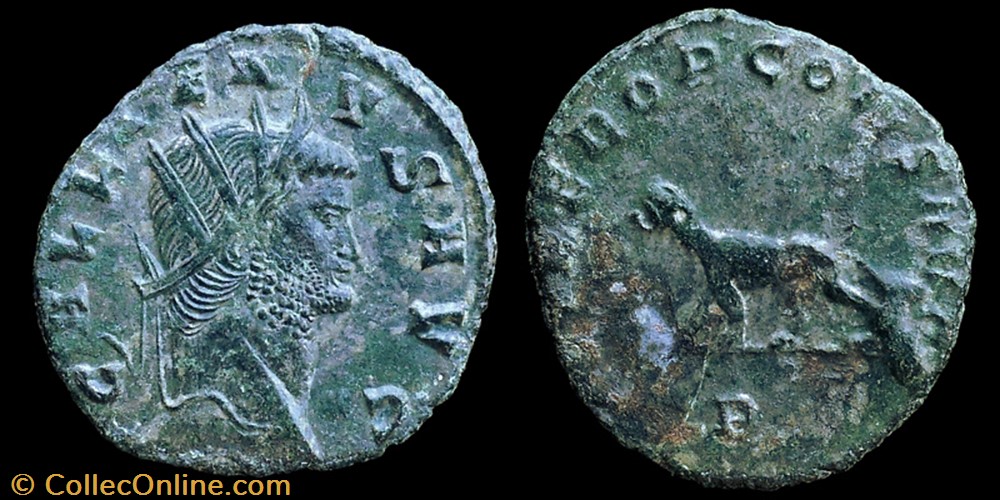 monnaie antique av jc ap romaine libero panthere