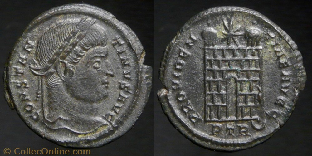 Constantine the Great, Nummus coin ancient b to roman constantine the great nummus