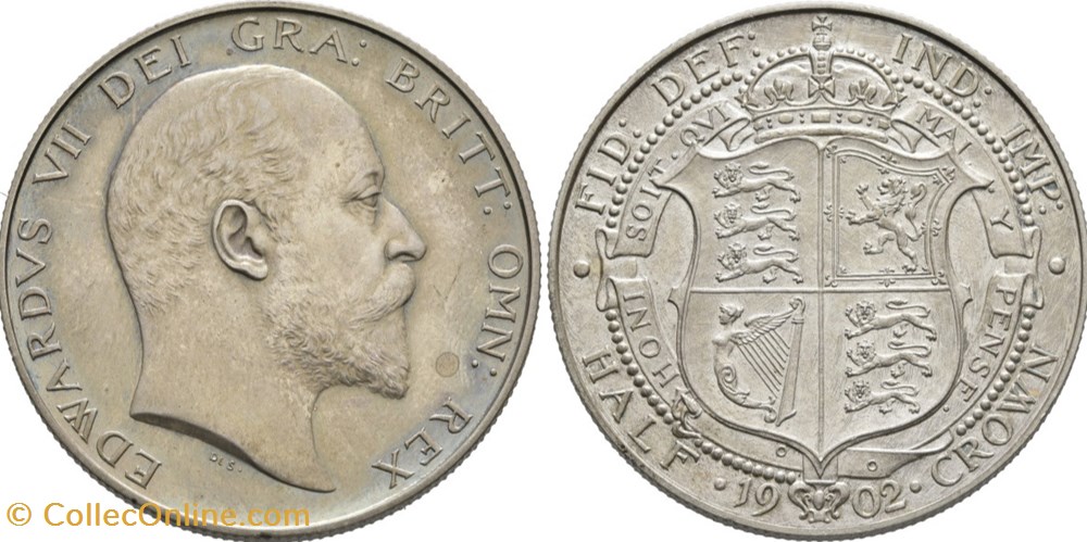 Edward VII (1901-1910) - half crown monnaies monde royaume uni edward vii 1901 1910 half crown