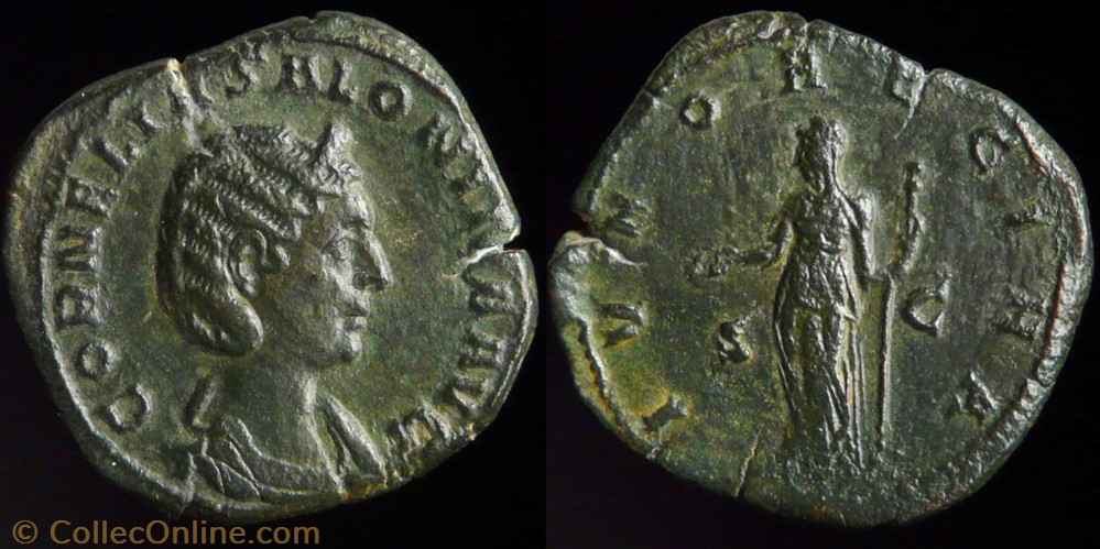 monnaie antique av jc ap romaine republicaine imperiale salonina sestertius