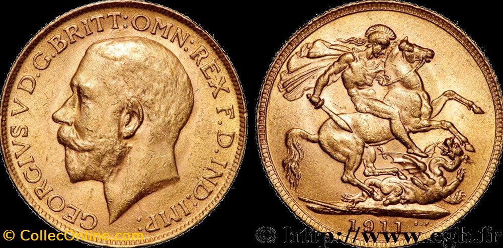 George V (1910-1936) - sovereign monnaies monde royaume uni george v 1910 1936 sovereign
