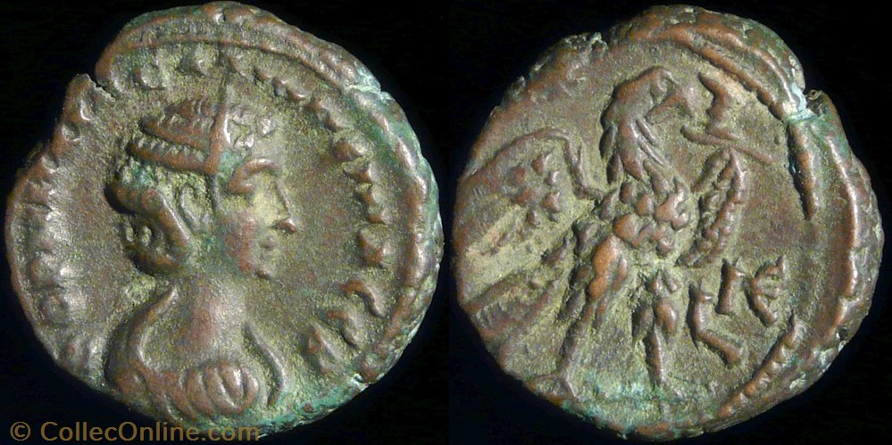 Salonine, tetradrachme - Alexandrie monnaies antiques romaines provinciales salonine tetradrachme alexandrie