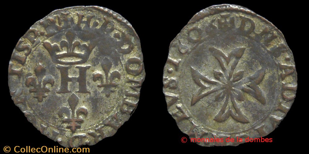 Henri II de Montpensier (1592-1608), Liard - 1606 monnaies france feodales henri ii de montpensier 1592 1608 liard 1606