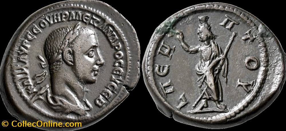 Alexandre Severe, tetradrachme - Alexandrie monnaies antiques romaines provinciales alexandre severe tetradrachme alexandrie
