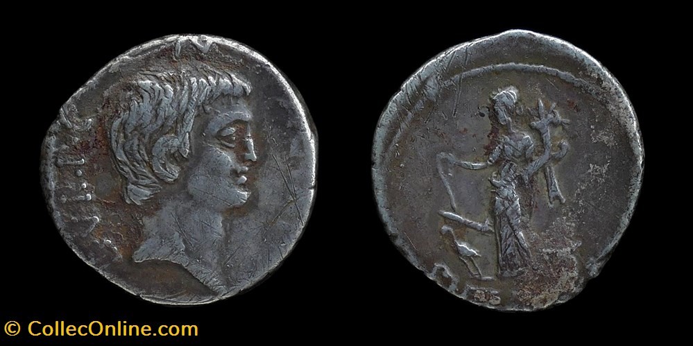 Marcus Antonius, Denarius monnaies antiques romaines imperiales et republicaines marcus antonius denarius