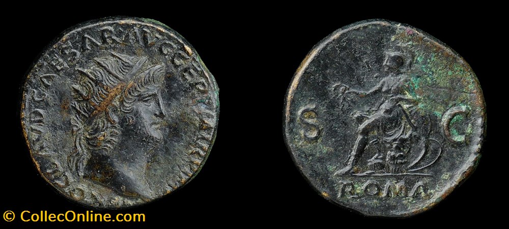 Nero, Dupondius monnaies antiques a romaines imperiales et republicaines nero dupondius