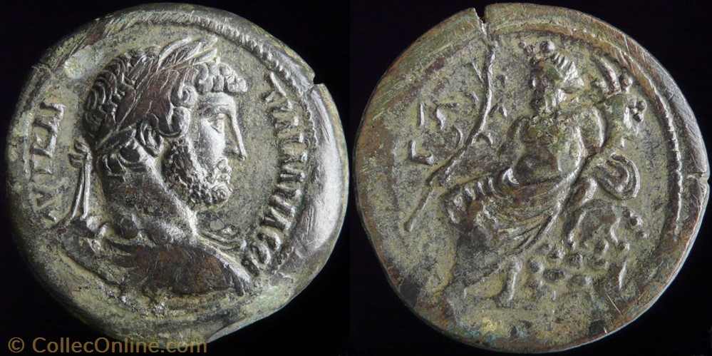 Hadrien, Drachme - Alexandrie monnaies antiques romaines provinciales hadrien drachme alexandrie
