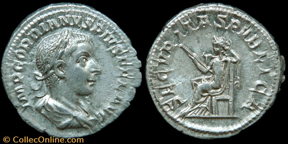 monnaies antiques romaines imperiales et republicaines gordian iii denarius secvritas pvblica