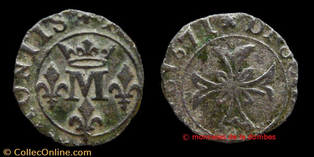 monnaies france feodales anne marie louise orleans 1650 1693 liard 1671