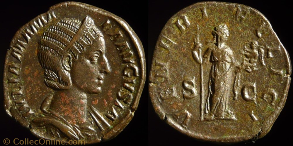 Julia Mamaea, Sestertius monnaie antique av jc ap romaine republicaine imperiale julia mamaea sestertius