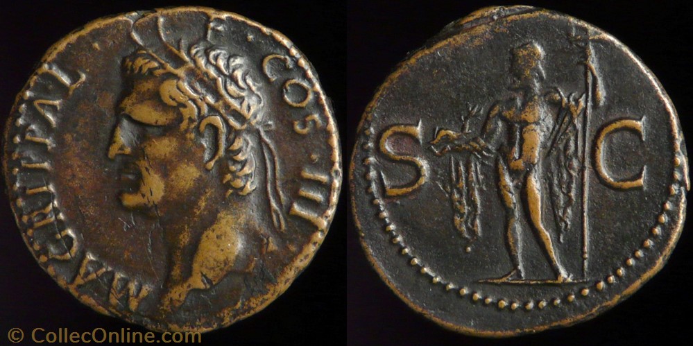 monnaies antiques romaines imperiales et republicaines agrippa as