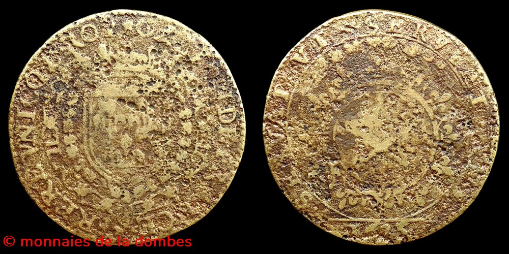 1623 - Gaston d'Orleans (1627-1650), Jeton, laiton monnaies paranumismatique jetons poids 1623 gaston orleans 1627 1650 jeton laiton
