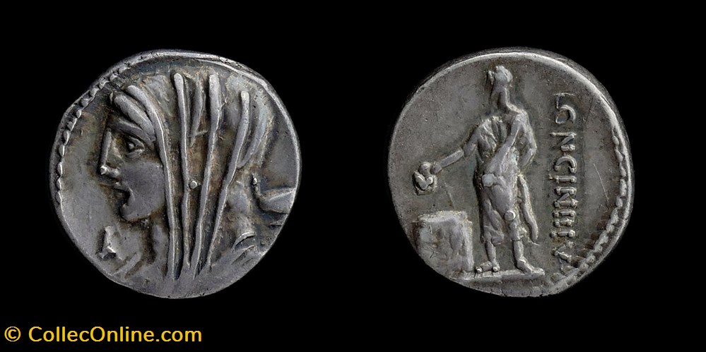 L. Cassius Longinus, Denarius monnaies antiques romaines imperiales et republicaines l cassius longinus denarius