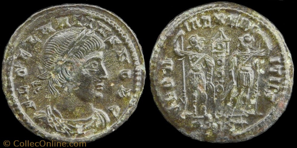Delmatius, AE 3 monnaie antique av jc ap romaine republicaine imperiale delmatius ae 3