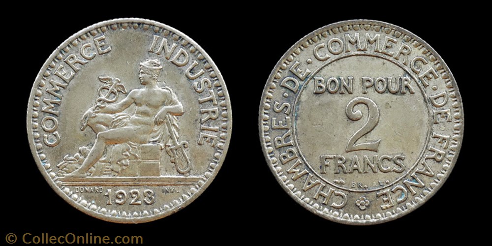 3° république (1870-1940) - 2 francs 1923 monnaies monde france 3 republique 1870 1940 2 francs 1923
