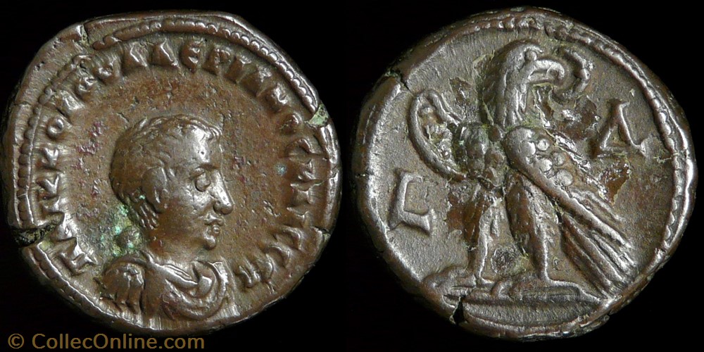 monnaies antiques romaines provinciales valerien ii tetradrachme alexandrie