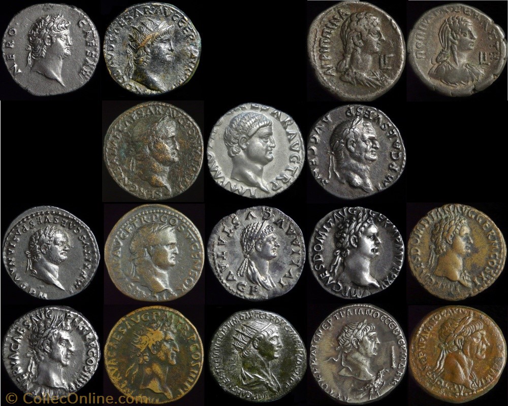 coin ancient b c roman nero to trajan