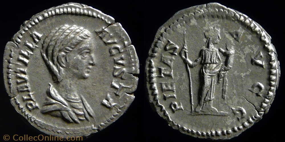 monnaie antique av jc ap romaine republicaine imperiale plautilla denarius