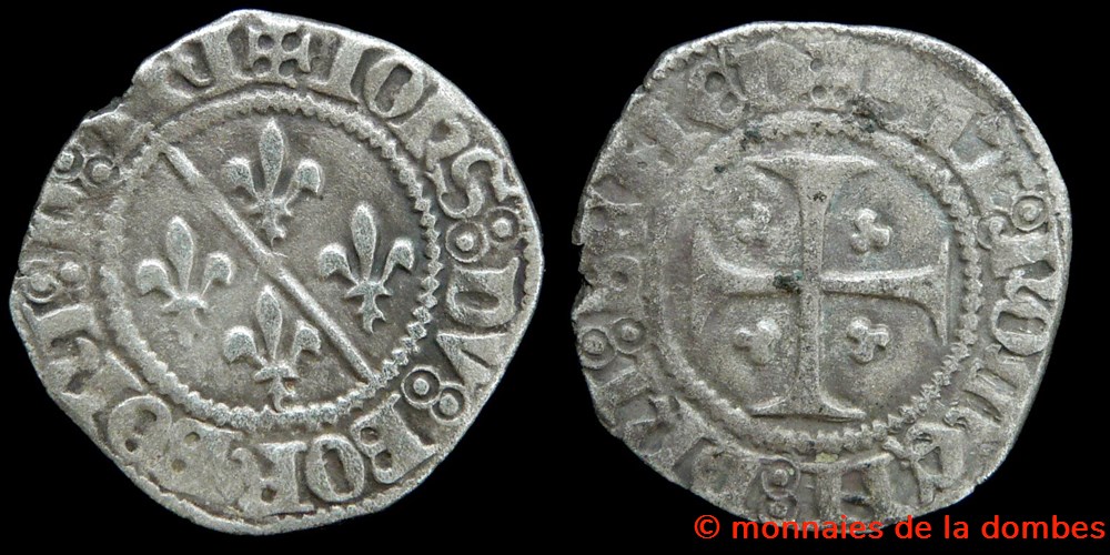 monnaies europe medievale france feodales jean ii de bourbon 1456 1488 liard
