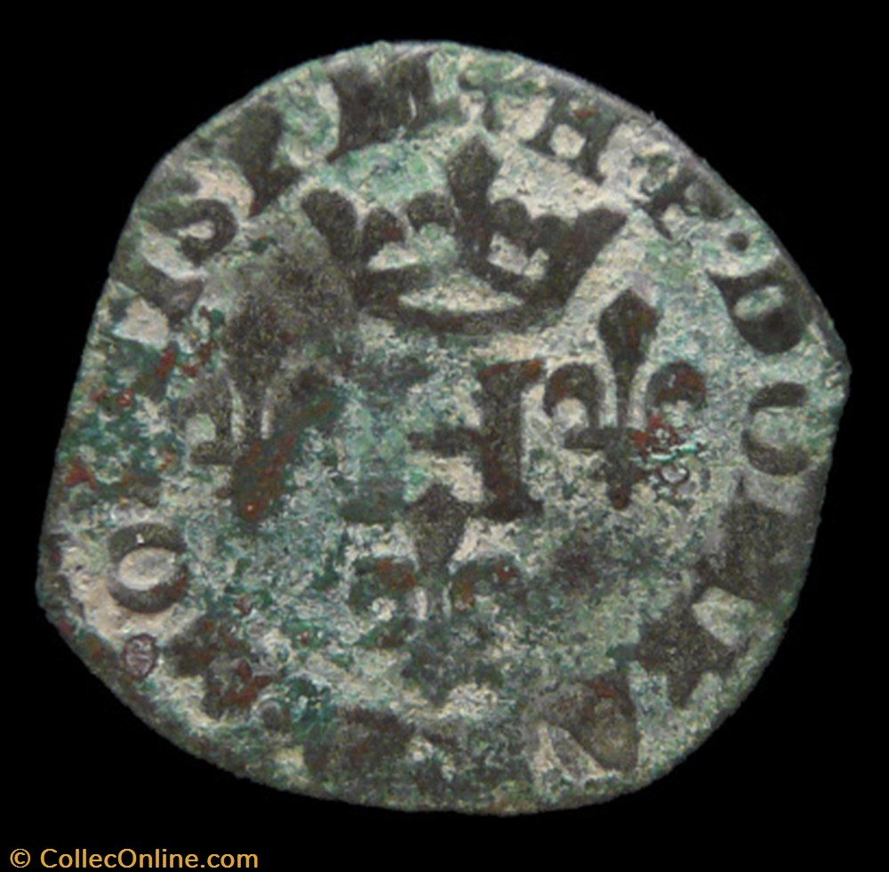 monnaies france feodales henri ii de montpensier 1592 1608 liard 1598