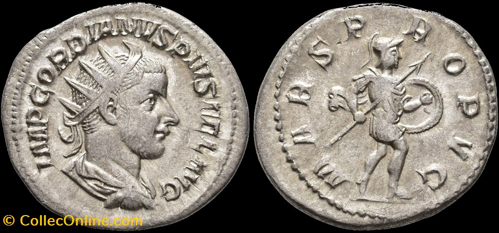 monnaies antiques romaines imperiales et republicaines gordian iii antoninianus mars propug