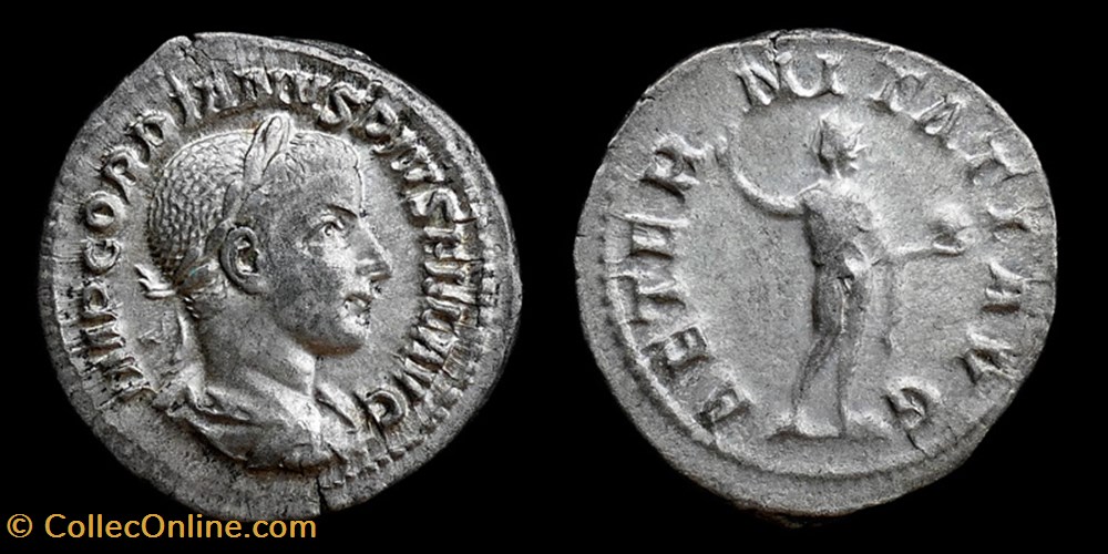 Gordian III, Denarius monnaies antiques romaines imperiales et republicaines gordian iii denarius
