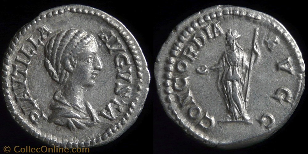 Plautilla, Denarius monnaie antique av jc ap romaine republicaine imperiale plautilla denarius