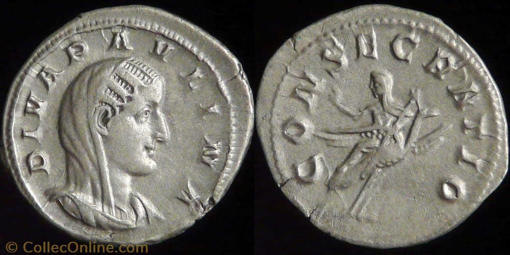 Diva Paulina, Denarius monnaies antiques romaines imperiales et republicaines diva paulina denarius