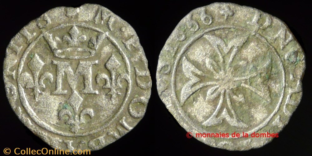 monnaies france feodales anne marie louise orleans 1650 1693 liard 1666