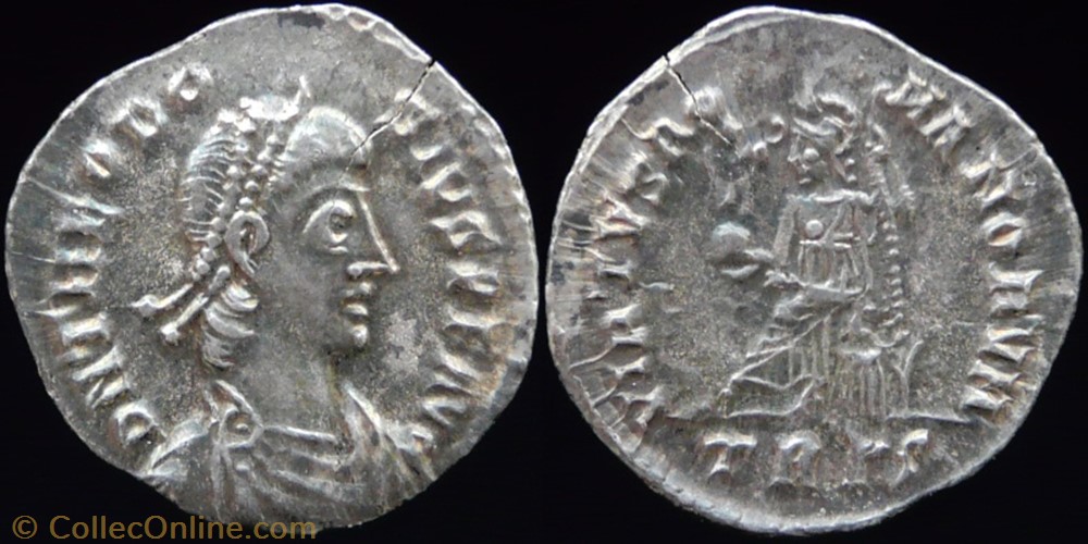 monnaie antique av jc ap romaine republicaine imperiale theodosius i siliqua
