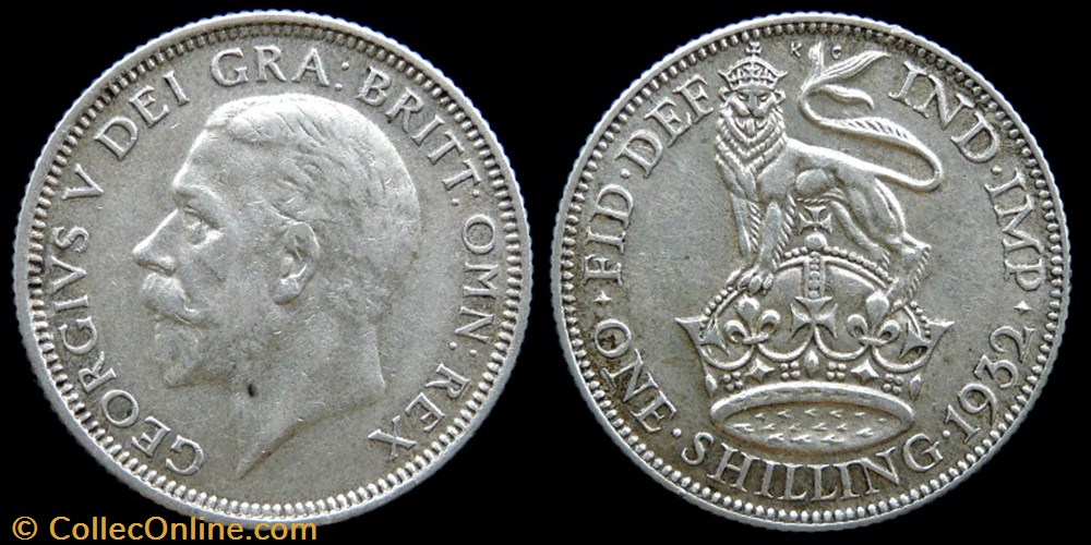 George V (1910-1936) - shilling monnaies monde royaume uni george v 1910 1936 shilling