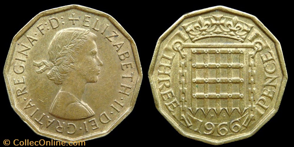Elizabeth II (1952-2022) - three pence monnaies monde royaume uni elizabeth ii 1952 2022 three pence