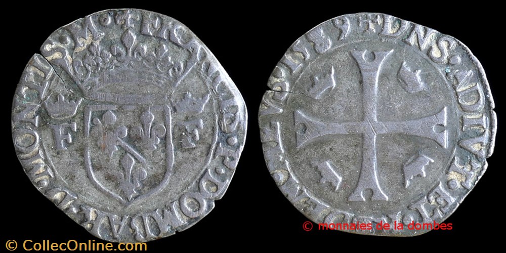 monnaies france feodales francois ii de montpensier 1582 1592 douzain 1589