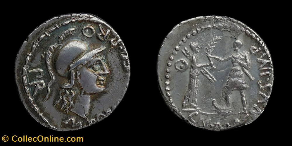 Cnaeus Pompey Jr, Denarius monnaies antiques romaines imperiales et republicaines cnaeus pompey jr denarius