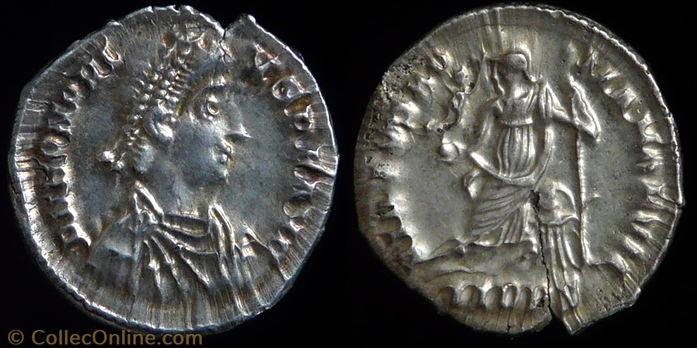 monnaie antique av jc ap romaine republicaine imperiale honorius siliqua