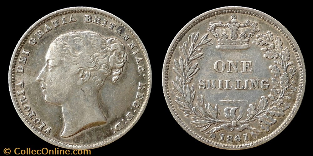 Victoria (1837-1901) - shilling monnaies monde royaume uni victoria 1837 1901 shilling