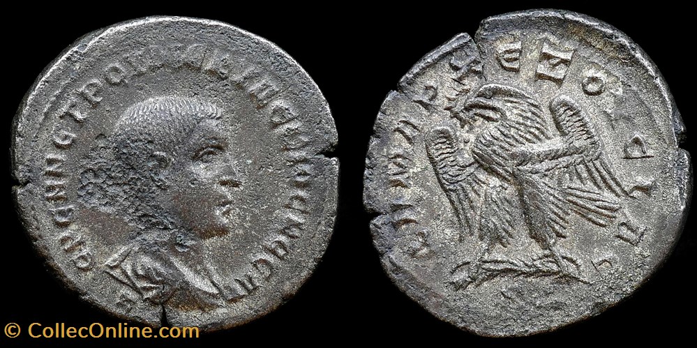 Herennius Etruscus Cesar, tetradrachme - Antioche monnaies antiques romaines provinciales herennius etruscus cesar tetradrachme antioche