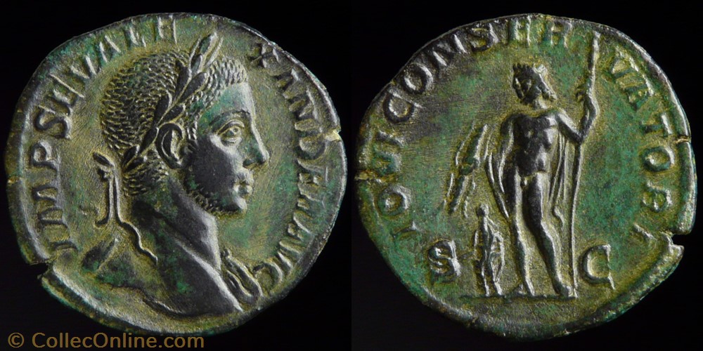monnaie antique av jc ap romaine republicaine imperiale severus alexander sestertius