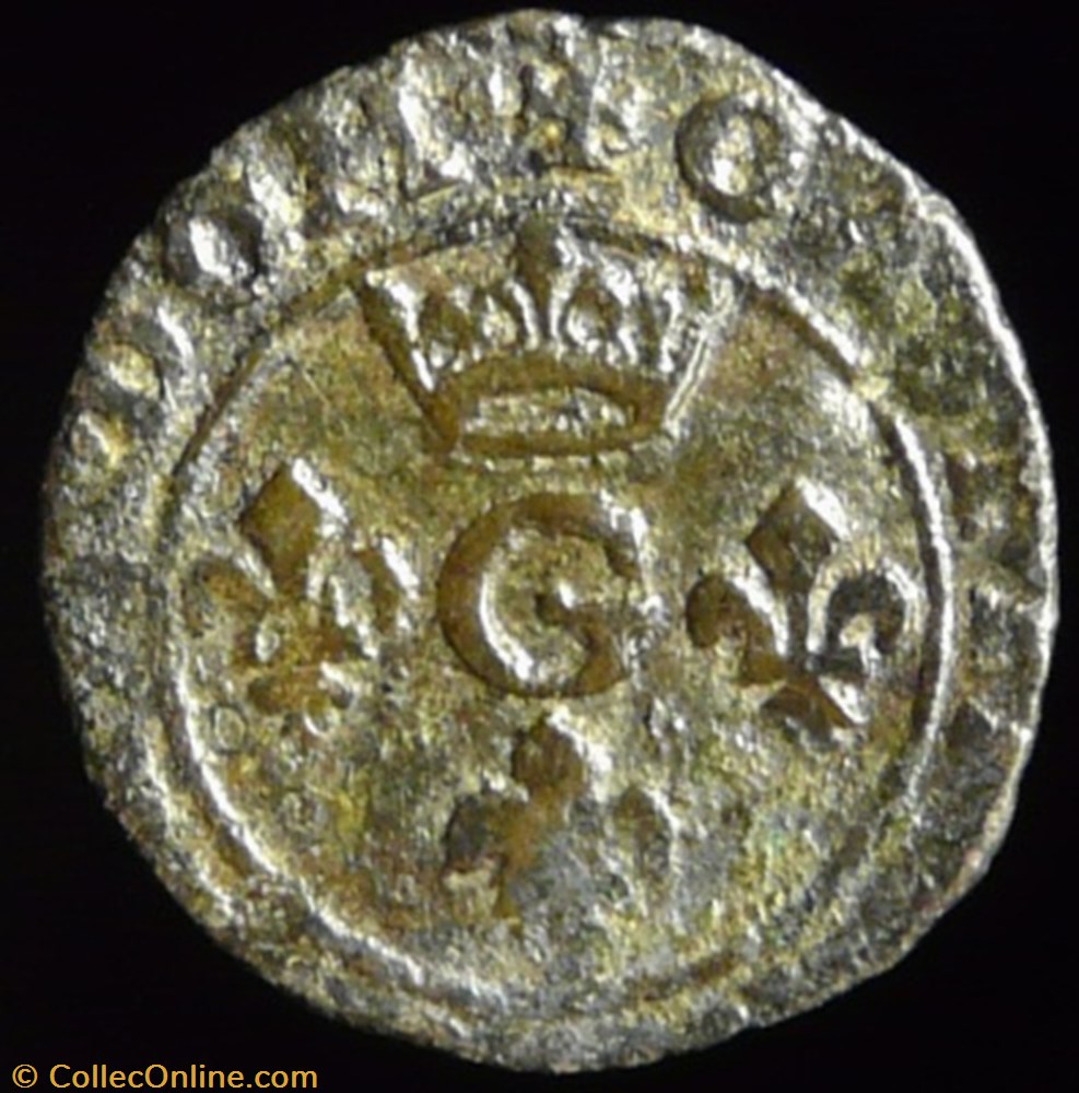Gaston d'Orleans (1627-1650), Liard - 1648 monnaies france feodales gaston orleans 1627 1650 liard 1648