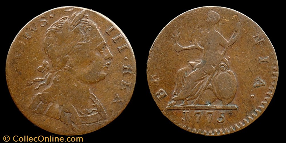 George III (1760-1820) - farthing monnaies monde royaume uni george iii 1760 1820 farthing