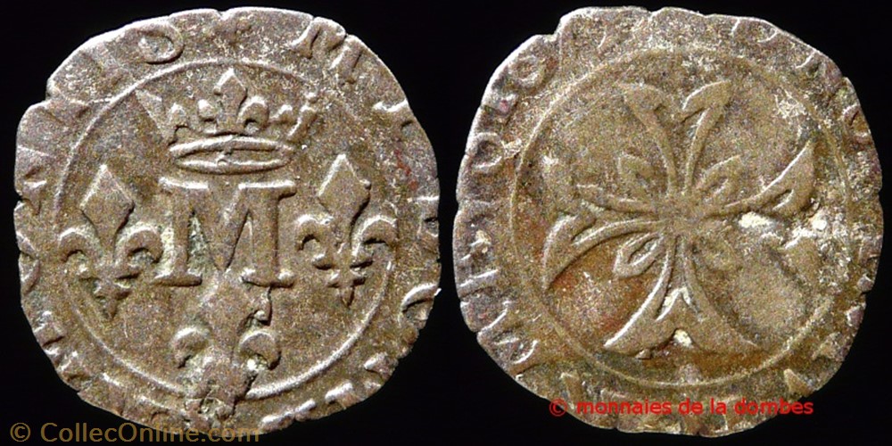 monnaies france feodales anne marie louise orleans 1650 1693 liard 1675
