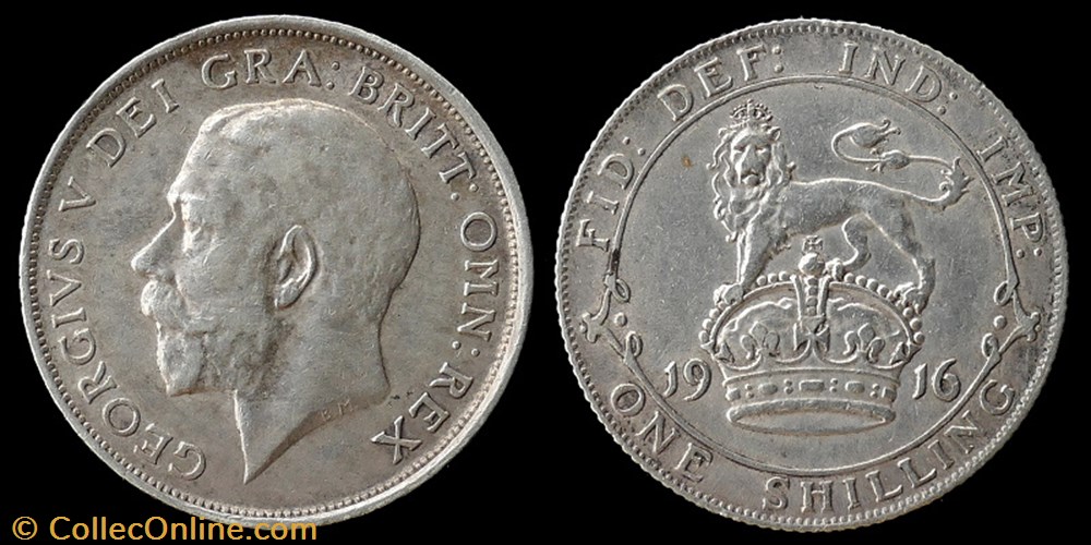 George V (1910-1936) - shilling monnaies monde royaume uni george v 1910 1936 shilling