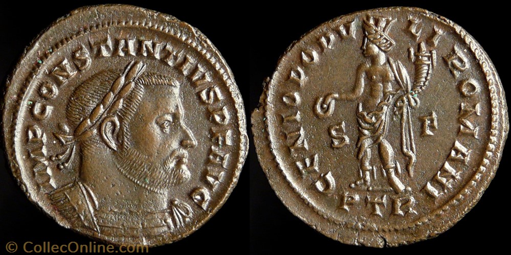 Constantius, Follis monnaie antique av jc ap romaine republicaine imperiale constantius follis