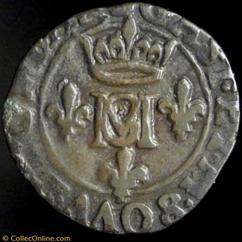 monnaies france feodales gaston et marie 1626 1627 liard 1628