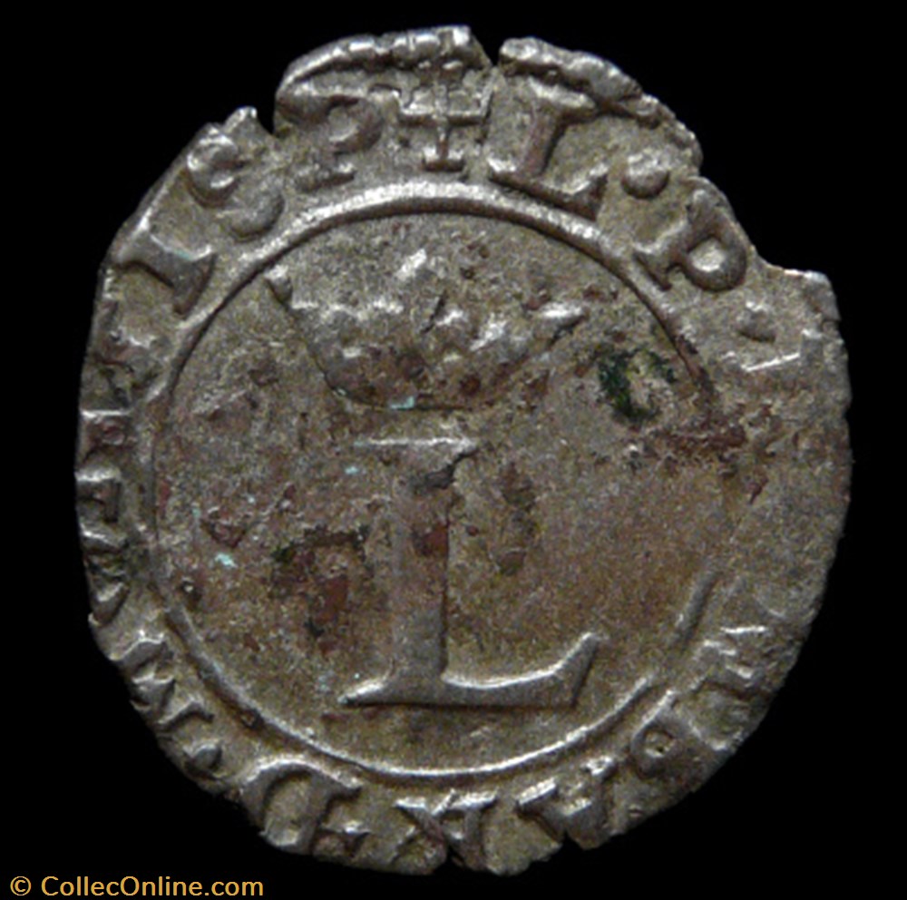 monnaies france feodales louis ii de montpensier 1560 1582 liard 1578
