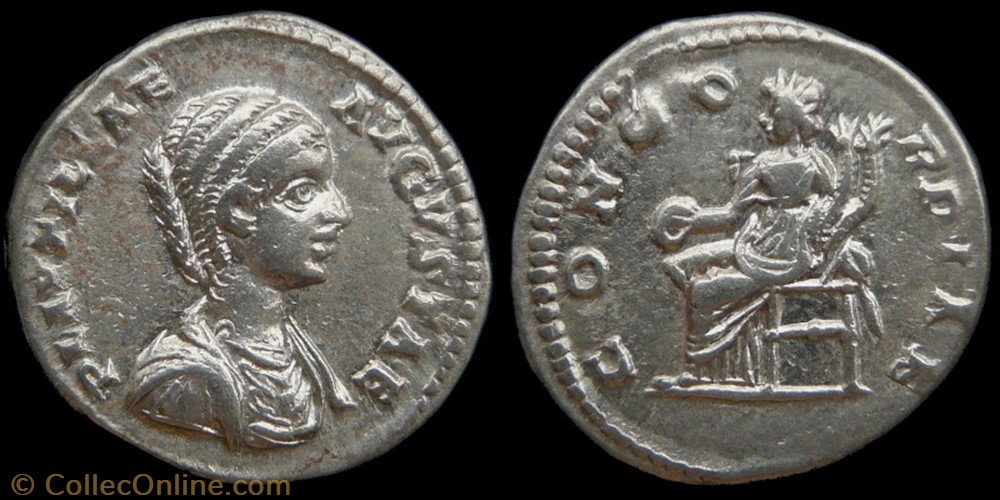 Plautilla, Denarius monnaie antique av jc ap romaine republicaine imperiale plautilla denarius