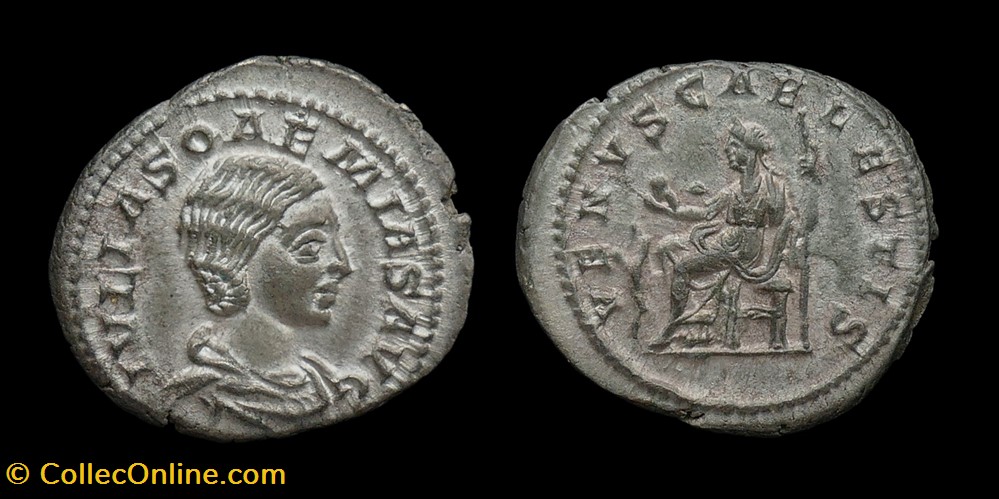 Julia Soemias, Denarius monnaies antiques romaines imperiales et republicaines julia soemias denarius