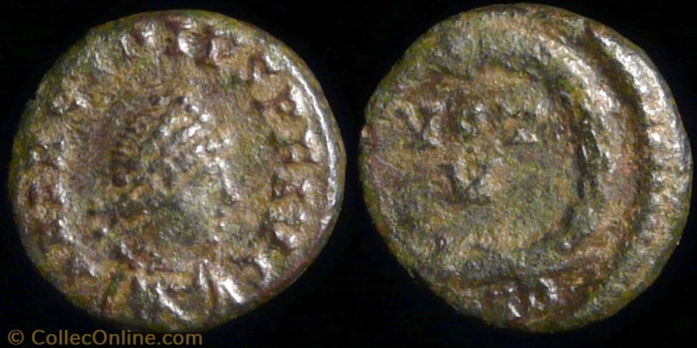 Arcadius, AE4 - 0012 coin ancient b to roman arcadius ae4 0012