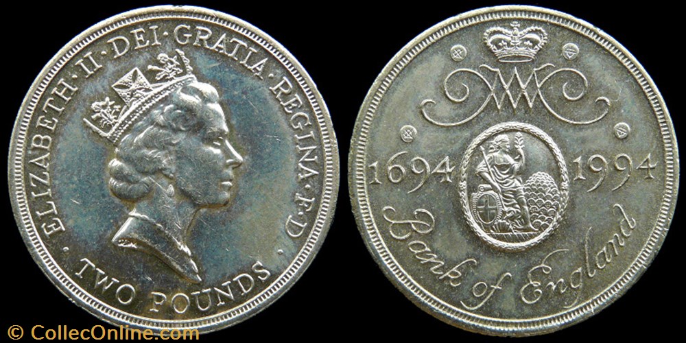 Elizabeth II (1952-2022) - two pounds monnaies monde royaume uni elizabeth ii 1952 2022 two pounds