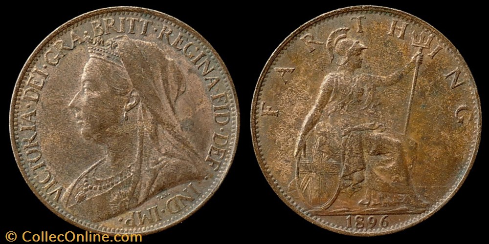 Victoria (1837-1901) - farthing monnaies monde royaume uni victoria 1837 1901 farthing